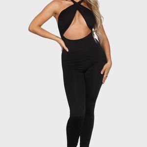 Black Wrapped Jumpsuit
